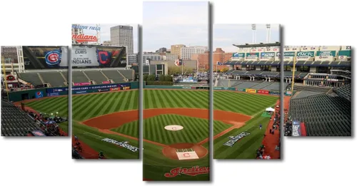 Miniatura 63 de Arte para pared, lienzo para estadio deportivo, arte para pared, diseño de campo de Wrigley en Chicago, pinturas de Chicago, impresiones sobre