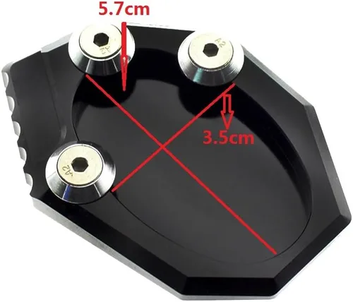 Miniatura 2 de PROCNC Soporte de extensión de pie lateral de acero de aluminio para Kawasaki VERSYS 650 2010 2011 2012 2013 2014 2015 2016 2017, KLX250 2010 2011