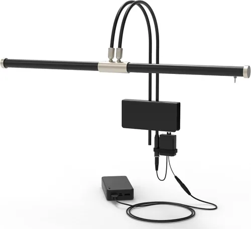 Miniatura 11 de Cocoweb - lámpara de piano de cola de LED de 22" en negro con acentos de níquel satinado y clip de atenuación - ajustable - LED - brillante - se