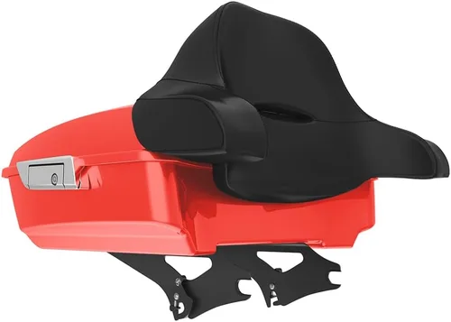 Miniatura 137 de King Tour Pack para Harley Alpine Green, cierre de paquete turístico, portaequipajes superior, soporte de montaje negro, placa de metal para Harley