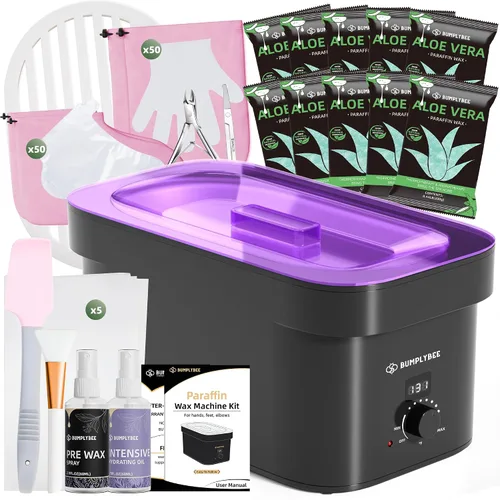 Miniatura 10 de BUMPLYBEE Cera de Parafina para Manos y Pies, Paquete de 10 Recargas de Cera de Parafina con Aloe Vera para Máquina de Cera de Parafina, Baño