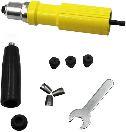 Miniatura 3 de Remache eléctrico 0.094 in-0.189 in remache accesorio tuerca pistola remachadora herramienta adaptador taladro kit inserto mano accesorios