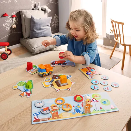 Miniatura 2 de HABA My Very First Games Building Site, un juego de aprendizaje cooperativo para niños, actividades de aprendizaje y juegos para niños de más de 2