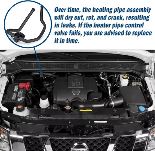 Miniatura 6 de Válvula de Control de Calentador Qagea, Acero Inoxidable, Negro, 3/8", NPT, Compatible con Nissan Titan 5.6L 2006-2015, Reemplaza 92400-ZT10A