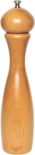 Miniatura 32 de Fletchers' Mill - Colección Marsala de molinillo de pimienta, cereza, 4 pulgadas, grosor ajustable fino a grueso, fabricado en Estados Unidos Negro
