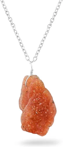 Miniatura 7 de Colgante delicado de piedras preciosas naturales crudas, collar de piedras ásperas surtidas, hecho a mano, joyería hipoalergénica bohemia