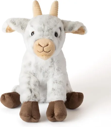 Miniatura 2 de The Petting Zoo Peluche de cabra de peluche, regalos para niños, animales de granja Wild Onez, juguete de peluche de cabra de 12 pulgadas