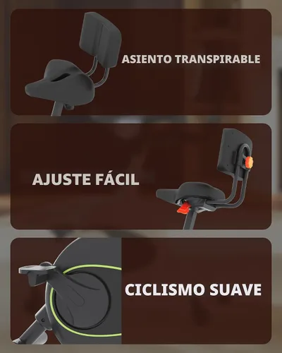 Miniatura 7 de FLEXISPOT Bicicleta de ejercicio con escritorio 2D, bicicleta bajo escritorio que ahorra espacio con escritorio removible, bicicletas estacionarias