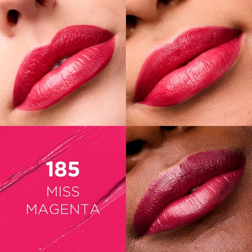 Miniatura 2 de L'Oréal Paris Colour Riche Original, Lápiz labial cremoso hidratante satinado con aceite de argán y vitamina E, Miss Magenta, 1 unidad