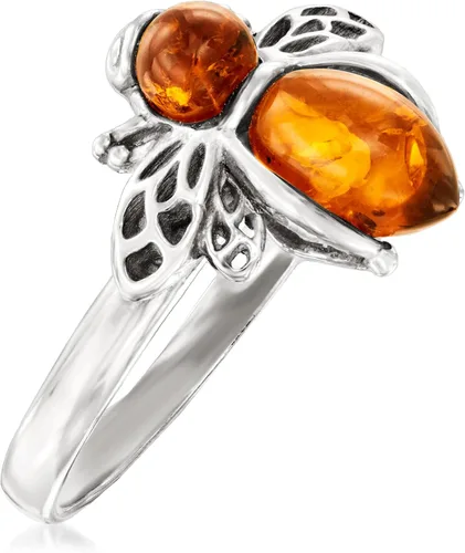 Miniatura 3 de Ross-Simons Anillo con gemas de abejorro en plata