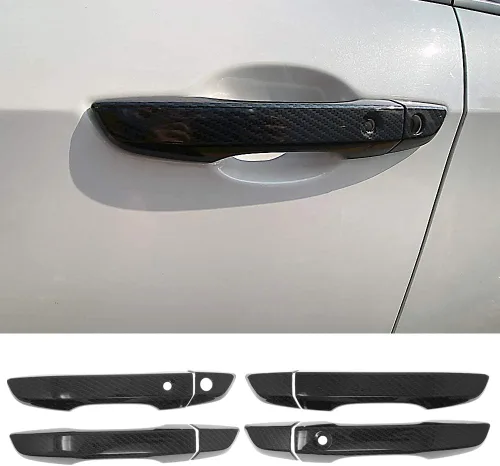 Miniatura 8 de Manija de la puerta del coche cubierta ABS decoración exterior accesorios estilo negro para Honda 10ª generación Civic 2016 2017 2018 2019 2020