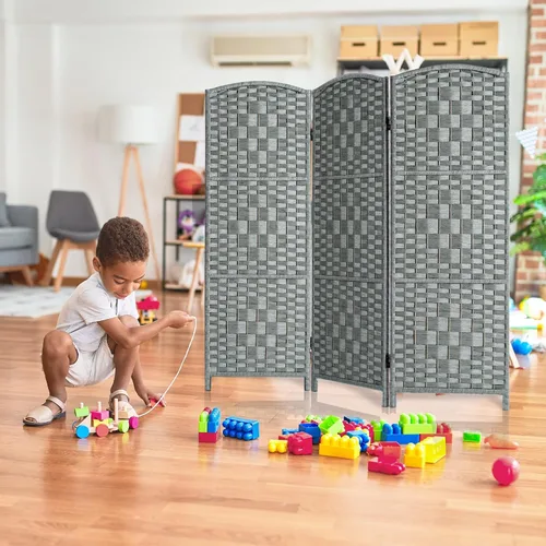 Miniatura 9 de HALLYBEE Divisor de habitación pequeño, pantalla de privacidad, separadores de habitación cortos y pantallas de privacidad plegables, divisiones