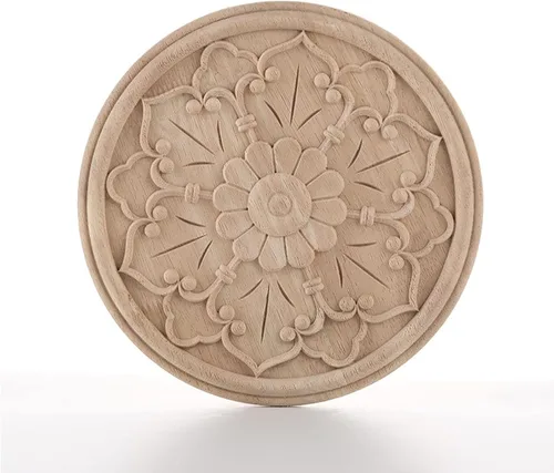 Miniatura 17 de Aplique de esquina tallada en madera para muebles del hogar, puerta, gabinete, decoración sin pintar, muebles tallados apliques onlays