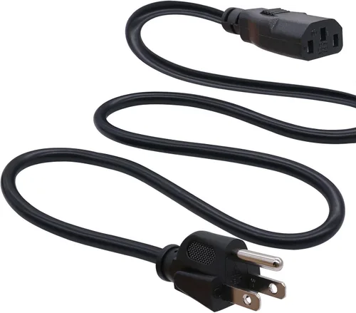 Miniatura 2 de TWTADE Cable de extensión de alimentación para monitor de TV, 10 pies, 3 clavijas, 10 A, 250 V, 18 AWG, certificado UL, cable de repuesto para VIZIO
