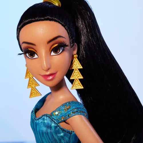 Miniatura 2 de Disney Princess Style Series - Muñeca de moda Jasmine, estilo contemporáneo, vestido de longitud completa, aretes, bolso y zapatos, juguete