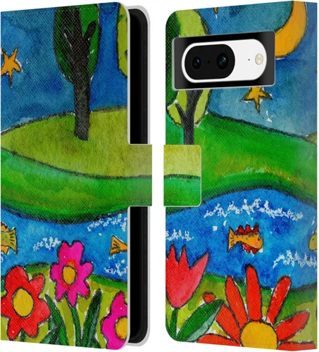 Miniatura 15 de Head Case Designs Officially Licensed Wyanne Half Light Nature 2 Leather Wallet Case Compatible with Google Pixel 8