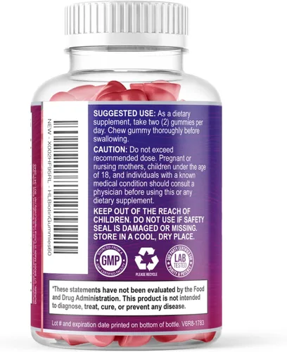 Miniatura 8 de Gomitas de vitaminas para el cabello con biotina, 5000 mcg por porción, apoyo al crecimiento del cabello con vitaminas E y C para un cabello más
