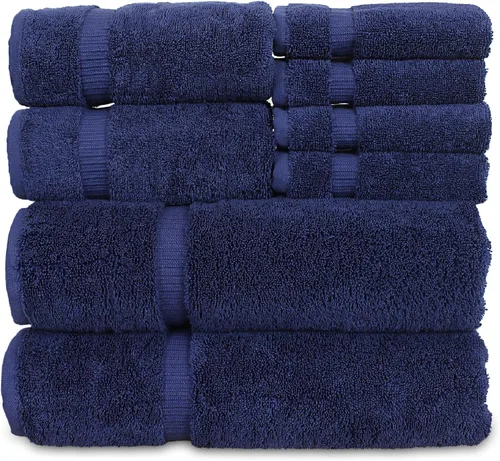 Miniatura 5 de Colección de calidad de hotel y spa, altamente absorbente y de secado rápido, 100% algodón turco, 750+ GSM, toallas ecológicas, toallas con borde