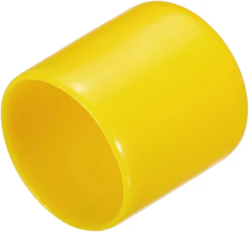 Miniatura 48 de uxcell 25 tapas de goma de 0.787 in de vinilo de identificación redonda tapa tapa de rosca de tornillo protectores negro