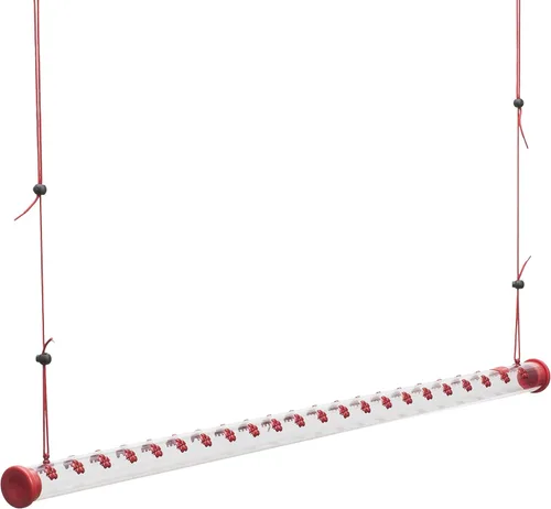 Miniatura 3 de Comedero colgante en forma de barra para colibríes. Modelo: HUMBAR200DTC. Se rellena con néctar, 22 puertos de alimentación, de la marca Perky-Per