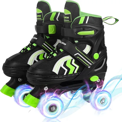Miniatura 11 de Patines de Ruedas para Niños, 4 Patines de Ruedas Ajustables con Ruedas Iluminadas, Patines de Ruedas para Niñas y Niños, Niños Principiantes