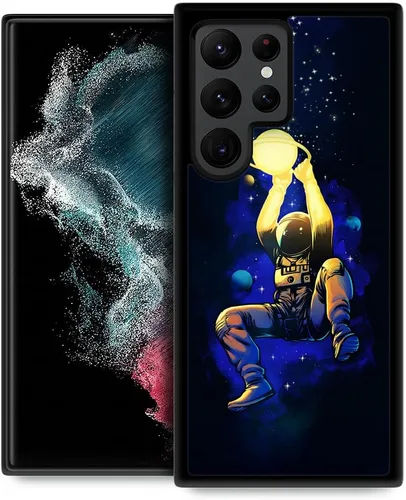 Miniatura 35 de Funda compatible con Samsung Galaxy S22 Ultra, funda protectora antideslizante y a prueba de golpes para hombres y mujeres, goma de silicona suave +