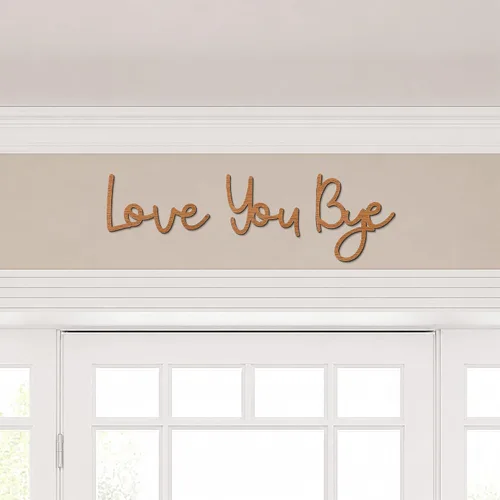 Miniatura 9 de Dripykiaa Letrero de Madera Love You Bye Decoración para el Hogar Decoración Boho Decoración de Pared Expresa Amor y Calidez para tu Familia y Seres