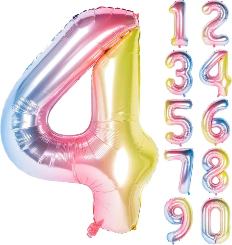 Miniatura 20 de Globos de 40 pulgadas para inflar con helio, de película de aluminio, para fiestas, cierre manual (púrpura 0)