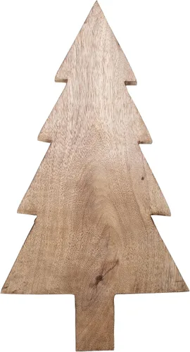 Miniatura 8 de Mary Square Tabla de cortar de queso de Navidad de madera de mango marrón natural (16,5 x 13,25 pulgadas)