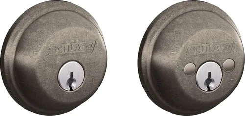 Miniatura 20 de Schlage - Cerrojo con llave de 1 lado, la más alta seguridad residencial, negro mate, B60 N 622
