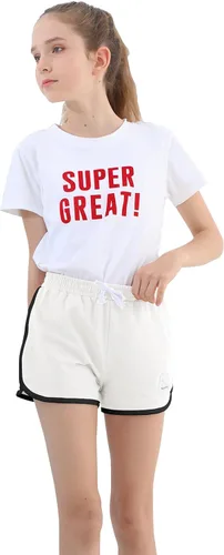 Miniatura 29 de Rolanko Pantalones cortos activos de delfín para niñas, paquete de 3 unidades, ciclismo, correr, verano, playa, atletismo, deportes, 4-14 años