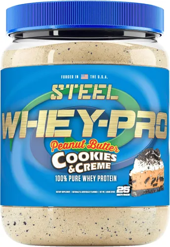 Miniatura 10 de Steel Supplements Whey-Pro Proteína de suero en polvo 100% pura para hombres y mujeres, chocolate con leche, ganancia muscular y recuperación