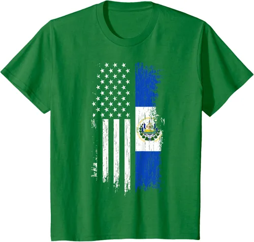 Miniatura 54 de Camiseta de la bandera de Estados Unidos salvadoreño - Camiseta de El Salvador USA