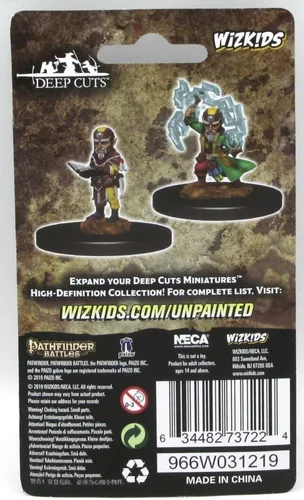 Miniatura 2 de WizKids Pathfinder Deep Cuts Unpainted Minis: W9 Male Gnome Sorcerer