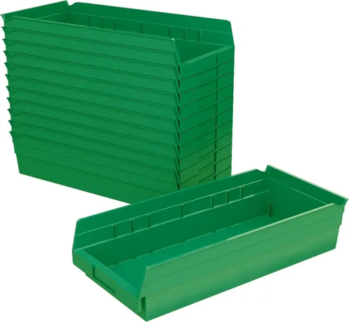 Miniatura 11 de Akro-Mils 30128 Contenedores de plástico para estantes, contenedores de almacenamiento resistentes para organización de garaje, armario y cajones