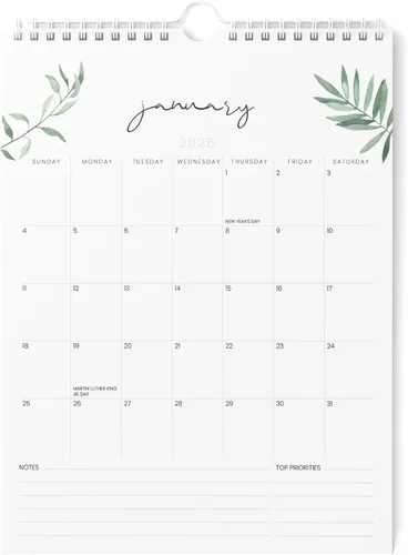 Miniatura 7 de Karto Mini calendario de pared 2025-2026, vertical de 6 x 9 pulgadas, julio de 2025 a diciembre de 2026, pequeño, versátil y fácil de planificar