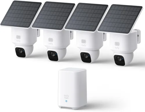 Miniatura 9 de eufy Security SoloCam E30, cámaras de seguridad inalámbricas para exteriores, cámara solar inalámbrica para exteriores, panorámica de 360°