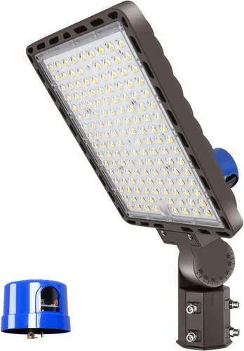 Miniatura 9 de LEDMO Soporte de doble bocina LED para estacionamiento, soporte de montaje de 180 grados, soporte de montaje de poste redondo, doble L, espigas