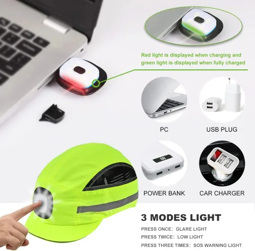 Miniatura 6 de Gorra de Protección para Cascos de Seguridad Estilo Gorra de Béisbol para Hombres y Mujeres Adultos Transpirable Ligera Casco de Seguridad para Lima
