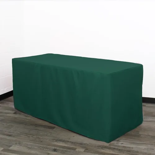 Miniatura 32 de YOUR CHAIR COVERS Mantel ajustable color marrón chocolate – Mantel rectangular de poliéster ajustable de 6 pies, mesa de buffet para interiores