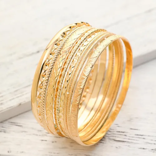 Miniatura 4 de 10 pulseras de oro para mujer, brazaletes de plata, joyería de disfraz indio, pulseras de discoteca de moda para pulsera de oro