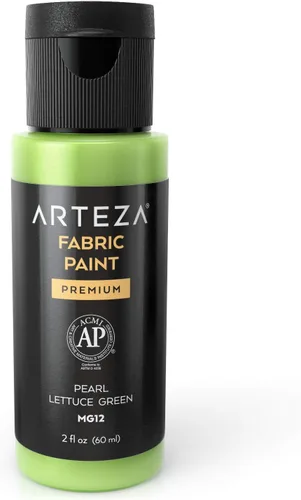 Miniatura 17 de ARTEZA Pintura para tela, juego de 60, pintura 3D permanente, pintura permanente para decorar camisetas, cerámica, textiles y vidrio metálico