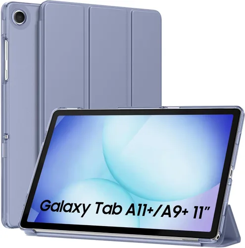 Miniatura 44 de MoKo Funda para Galaxy Tab A9+/A9 Plus de 11 pulgadas 2023, Funda Protectora Inteligente Delgada con Soporte y Carcasa Trasera Translúcida de PC