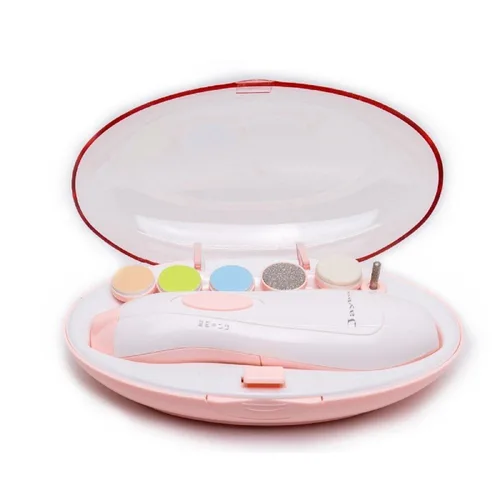 Miniatura 10 de Safe - Lima de uñas eléctrica para bebés, cortador de uñas para recién nacidos, niños pequeños con luz LED, azul claro y verde