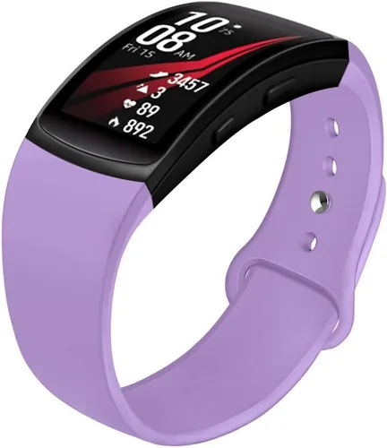 Correas de repuesto de silicona suave para Samsung Gear Fit 2 y Fit 2 Pro Smartwatch, pequeño, lavanda