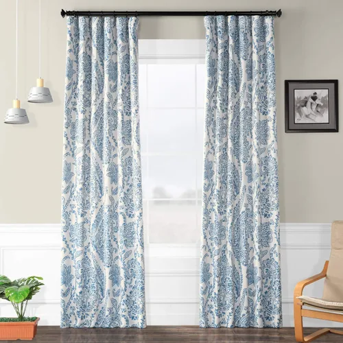 Miniatura 9 de HPD Half Price Drapes Cortinas impresas que oscurecen la habitación para dormitorio, sala de estar 50 X 63 pulgadas (1 panel), BOCH-KC16072-63, Tea