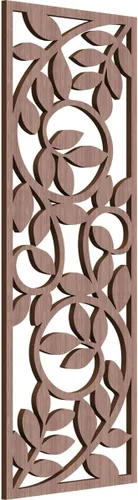 Miniatura 142 de 9 3/8"W x 24 3/8"H x 1/4"T Utica Decorativo Fretwork Madera Paneles de Pared, Abedul