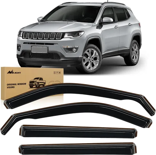 Miniatura 10 de Nilight protectores de lluvia para canal para Ram 1500 2009 2010 2011 2012 2013 2014 2015 2016 2017 2018 Crew Cab, 2019-2023 Ram 1500 Classic Body