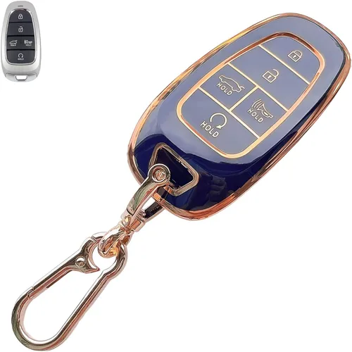 Miniatura 11 de Compatible con funda para llavero Chevy con llavero – Funda de TPU suave negra para Chevy Equinox Impala Malibu Camaro Cruze Sonic Terrain 5 botones