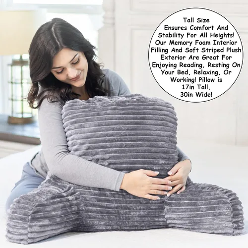 Miniatura 6 de Homie Almohada de lectura con soporte de muñeca, tiene reposabrazos y soporte para la espalda para descansar en cama, descansar, leer, trabajar